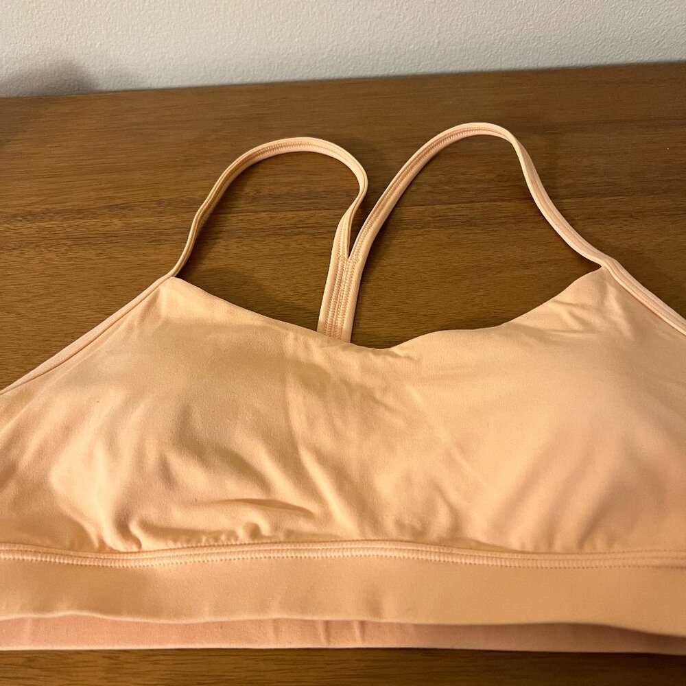 Lululemon Flow Y Bra Peach color Size 10